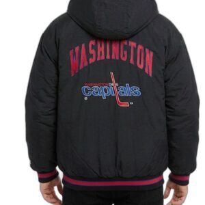 VTG Starter NHL Washington Capitals Official Licensed Black Insulated Jacket XXL